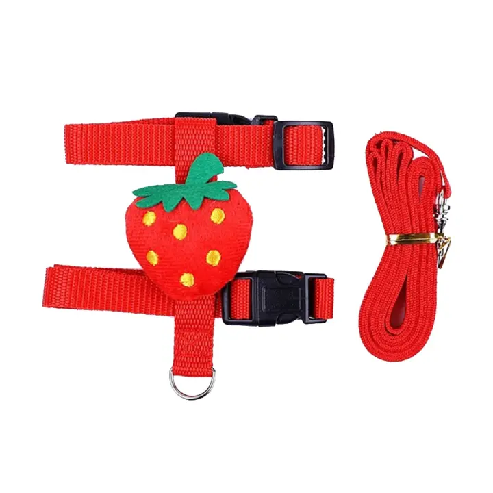 Conjunto de Correa y Correas Ajustables para Mascotas Ideal para Conejos, Gatos, Ferretas, Conejos, Erizos Paseos al Aire Libre - 1