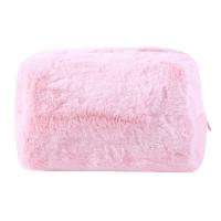 Bolso De Maquillaje Para Mujer De Peluche Sólido Viaje Organizador De Cosméticos Estuche De Ropa Joven Necesario - details 23
