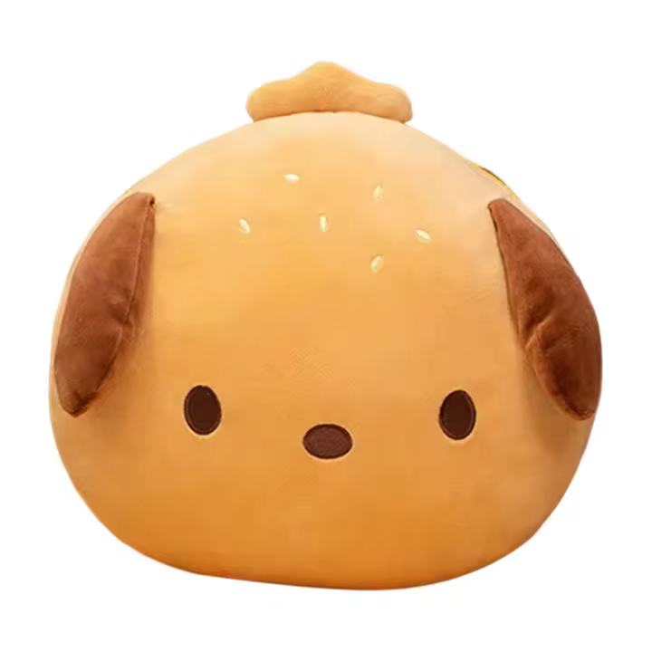 Divertido pan de hamburguesa, juguete de peluche, decoración de habitación para abrazos, regalos navideños - 1