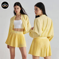 Alo yoga primavera verano nuevo speeddry chaqueta deportiva al aire libre running fitness top corto con cremallera ropa deportiva mujer - details 0