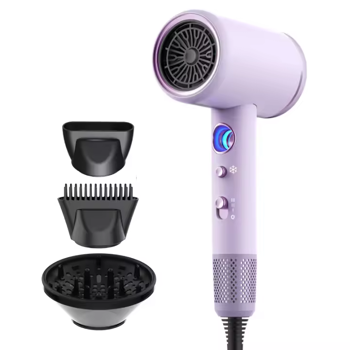 Secador de Cabello de Alta Potencia Control de Temperatura Secado Rápido y Frío y Caliente - 1