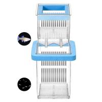 Caja transparente para criador de Guppy, desmontable, previene el escape, criadero de vida acuática, incubadora de peces madre Permeable, uso doméstico - details 8