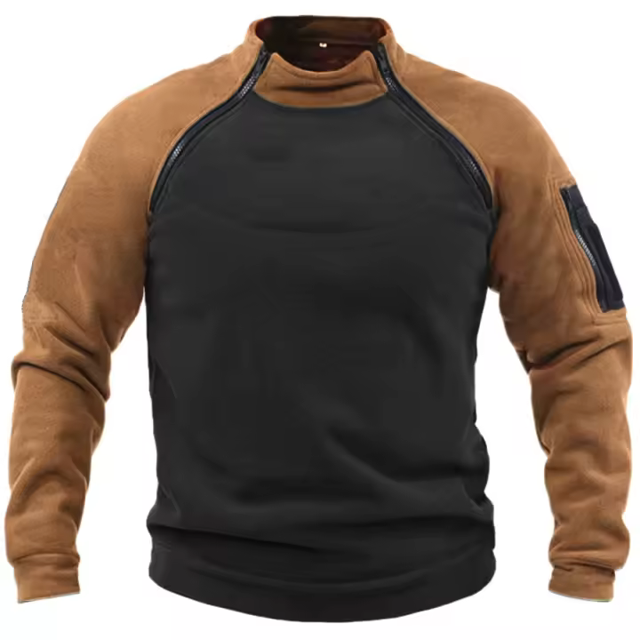 Sudadera con cuello alto para hombre, jerséis masculinos, Otoño e Invierno - 1