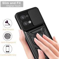Funda de lujo para cámara OPPO Reno, cubierta protectora deslizante con material exterior de PC + TPU - details 4