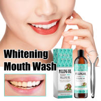 El enjuague bucal de menta y coco blanquea los dientes, refresca el aliento, limpia los olores de la boca y cuida las encías - details 7