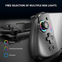 YS43 YS44 YS45 para Nintendo Switch, Gamepad todo en uno RGB, controlador de mano transparente colorido con TURBO de 6 ejes - details 18