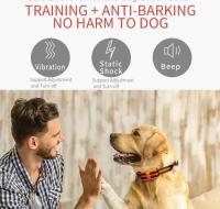 Collar de entrenamiento electrónico para perros, collar de choque impermeable recargable, entrenador de perros con control remoto para perros pequeños y medianos - details 6