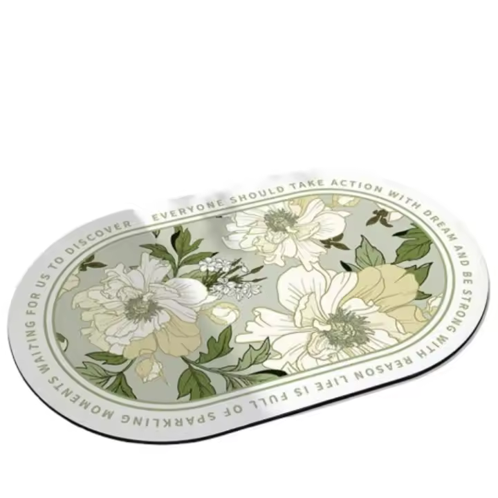 Alfombrilla absorbente de barro para inodoro, alfombrilla antideslizante para pies, resistente a las manchas, gruesa - 1