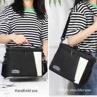 Bolsa de almuerzo aislada, bolsas de almuerzo grandes para mujeres y hombres, bolsa de almuerzo reutilizable con correa de hombro ajustable - details 5