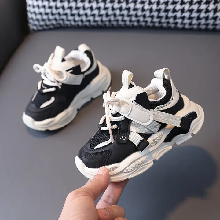 Niños Zapatillas de malla transpirable para niños de 1 a 6 años de edad zapatos de bebé de suela blanda tendencia. - 1