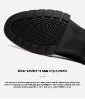 Zapatos de vestir de diseñador para hombre con borde cruzado y zapatos casuales de punta alta de cuero Oxford fáciles de usar talla grande nuevo estilo - details 5