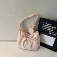 Bolso de hombro con cordón informal coreano, bolso cruzado plisado ligero de gran capacidad, bolso de viaje con cremallera de diseñador minimalista - details 16