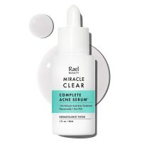 Suero Rael para la cara, tratamiento completo para el acné Miracle Clear: 1,5 % de ácido salicílico, 2 % de niacinamida, 0,5 % de zinc, minimizador de poros, tono de piel uniforme, cuidado de la piel coreano (1 fl oz, 30 ml) - details 0