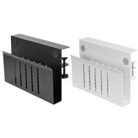 Bandeja para ordenador portátil sin taladro debajo del escritorio, lados de mesa ajustables para ahorrar espacio, soporte para ordenador portátil, carga, refrigeración, acceso rápido - details 3