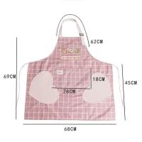 Nuevo delantal de cocina transpirable, bata de cocina resistente al desgaste de poliéster, Baberos para cocinar de estilo coreano para mujeres y niñas - details 0