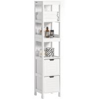 Alta Metalico Columna 3 Estantes y 2 Cajones Blanco 30 x 30 x 144 cm FRG126W - details 0