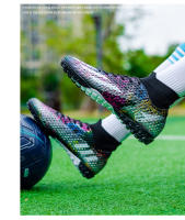 Botas de Fútbol Hombre 2025 Caña Alta con Tacos Largos o Cortos TF |   Antideslizantes, Ligeras y Profesionales – Tallas 34-45 - details 21
