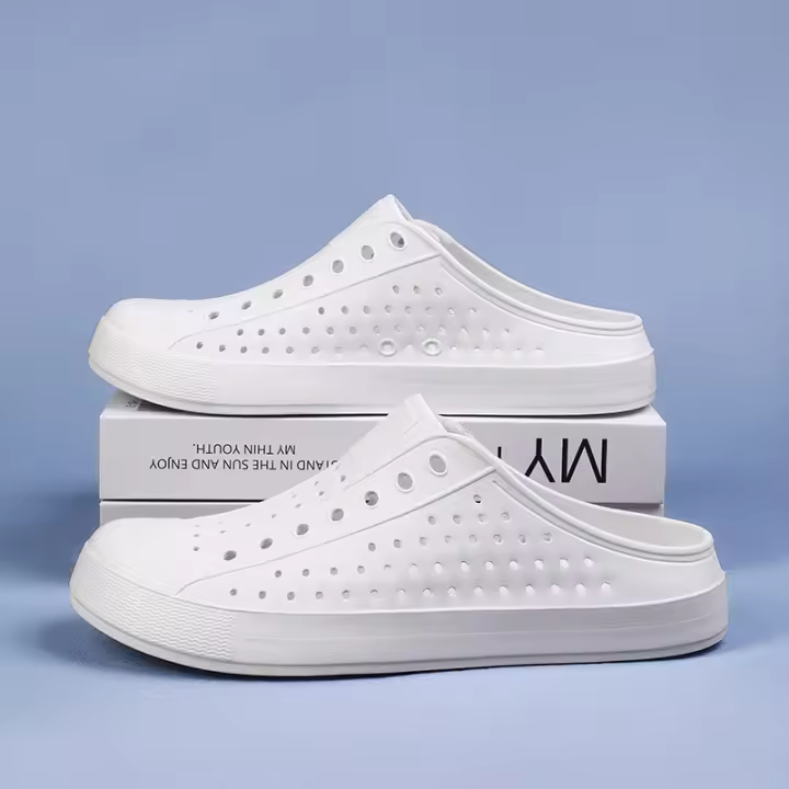 Sandalias para Mujer con Agujeros Estilo Coreano Transpirable Ideal para Ocio al Aire Libre, Playa, Paseo, Zapatillas Frescas, Suela Gruesa, Suela Suave - 1