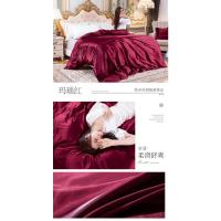 Juego de cama de seda morera, funda nórdica, funda de almohada, sábanas de satén de lujo - details 13