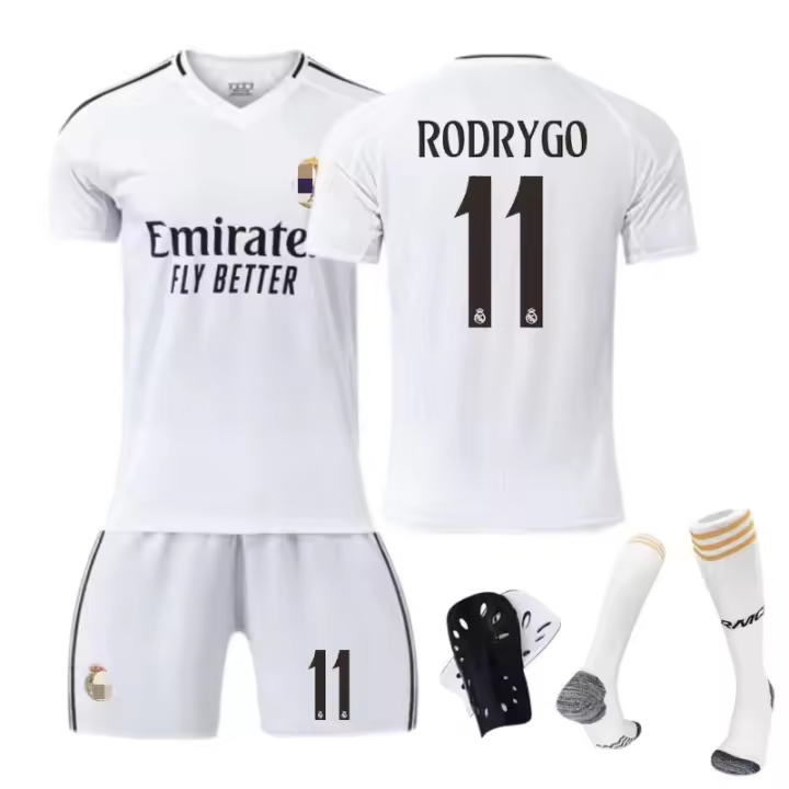 Camiseta Oficial de Real Madrid 24/25 Equipación Completa para Hombres, Mujeres, Niños - 1