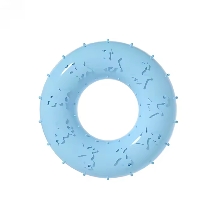 Juguetes para mascotas, nuevos juguetes para perros, anillo doble resistente a las mordeduras, anillo para cachorros, roer dientes, juego de suministros de juguete tpr - 1