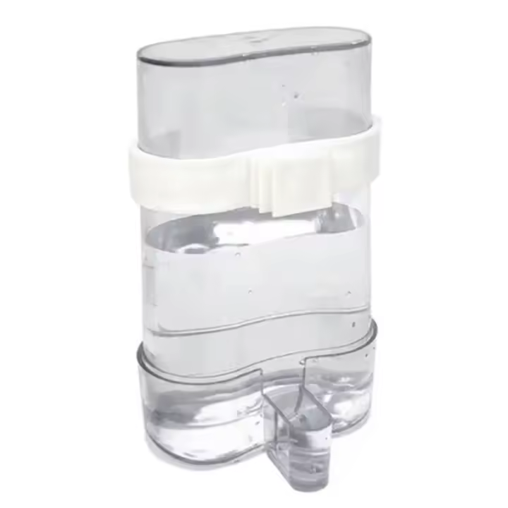 Contenedor de almacenamiento colgante transparente para alimentación de canarios, comedero de agua para pájaros, cacatúa, periquito - 1