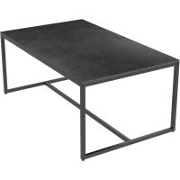 Mesa de centro de mármol para café: Mesa auxiliar de café con marco de metal estilo nórdico moderno para sofá de salón 100x60x43cm (gris) - details 24