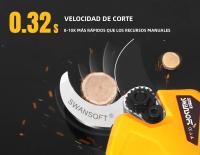 Tijeras de podar eléctricas SWANSOFT de 36 mm con corte progresivo y dos baterías para jardines y huertos PRU36 - details 7