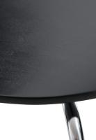 Silla De Comedor Apilable Diego I Silla De Conferencia con Asiento De Madera I Silla De Cocina con Base De Metal, Color:Negro - details 5