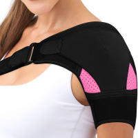 Soporte de estabilidad de hombro, envoltura de manga de ajuste de bolsillo para aliviar el dolor de hombros y articulaciones - details 6