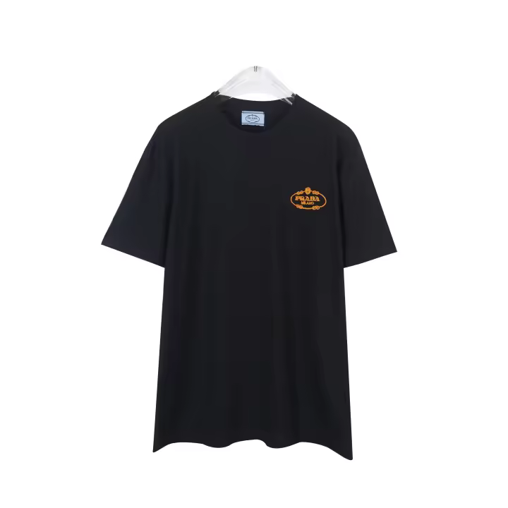 Camisa de manga corta con logotipo frontal de moda de verano de alta calidad, camiseta holgada de algodón puro para hombre, nuevo accesorio de camisa informal estilo pareja - 1
