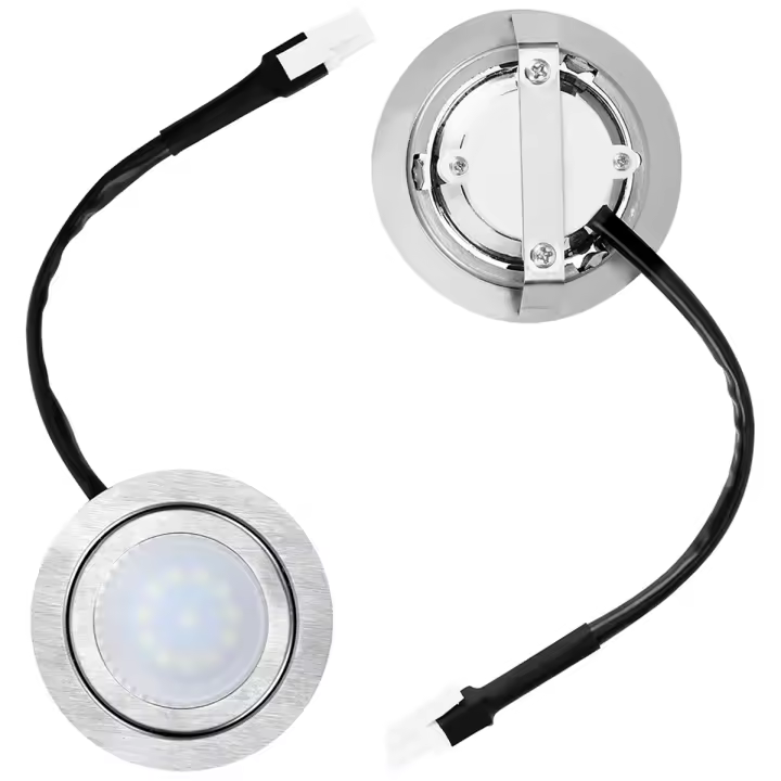 Bombillas para campana extractora de piezas, reemplazo de luz LED de acero inoxidable, empotrada, para cocina, 2 unidades - 1
