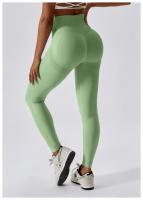 Pantalones de Yoga sin costuras para mujer, mallas Push Up de cintura alta, ajustados, de secado rápido, elásticos, para entrenamiento - details 23