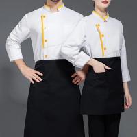 Monos de Chef transpirables resistentes a las manchas, Chef para uniforme de Cocina, Restaurante, manga corta, soporte Unisex para chefs para mayor comodidad - details 4