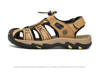 Sandalias de cuero genuino para hombre, zapatos de playa de piel de vaca transpirables, sandalias deportivas para senderismo al aire libre, sandalias romanas para hombre - details 24
