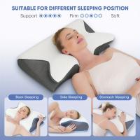 Almohada Viscoelástica Cervical 2 En 1, almohadilla Ortopédica Ergonómica Con Contorno, 1 unidad - details 2
