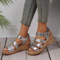 Sandalias de tacón de cuña de verano para mujer - details 1