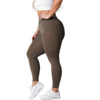 NVG Leggings de gimnasio sin costuras para mujer, suaves para entrenamiento, ropa de yoga de LICRA de cintura alta - details 25