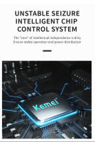 Kemei-cortadora de pelo profesional para hombres y niños, máquina de corte de barba, recargable, con pantalla LED - details 6