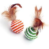 Bola Interactiva de Sisal para Gatos 4 Piezas de Colores para Entrenamiento y Captura de Mascotas - details 2