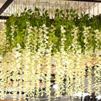 Wisteria Artificial de Seda 12 Pcs Garland de Vid Ideal para Bodas, Fiestas, Jardines, Oficinas - details 4