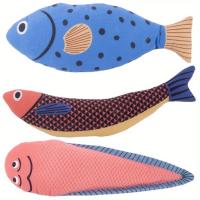 Juguete realista para gatos y peces, juguete interactivo de peluche para masticar con sonido, a prueba de mordeduras para gatos y gatitos, estimula el juego, 1 ud. - details 4