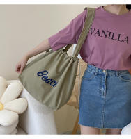 Bolso de hombro informal con estilo, bolso de lona para niñas, bolso grande para ir de compras y bolso de playa, asas cómodas, bolso de hombro ins para mujer de gran capacidad, bolso de mano, bolso perezoso de ocio literario de estilo coreano - details 5
