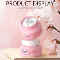 LAIKOU Japón Sakura crema de esencia flor de cerezo crema Facial hidratante reducción de poros cosméticos colágeno cuidado de la piel - details 0