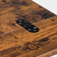 Sofá en Forma de C Plegable, Mesa Pequeña de Centro de Estilo Industrial, Mesa de Café con - details 4
