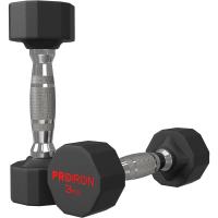 Mancuernas Hexagonales de 3 kg a 24 kg - Pesas de Acero recubiertas de Goma para musculación, Levantamiento de Pesas, Entrenamiento (Vendo par o Solo) - details 3