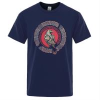 Camiseta de Manga Corta para Hombre, Camisa con Estampado de Cuervo Vikingo del Rey Ragnar, Estilo Informal y Hiphop, Ropa Veraniega, Cómoda y a la Moda, Año 2022 - details 7