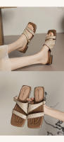 Sandalias de Verano para Mujer Diseño Francés Elegante con Suela de Paja Gruesa y Suave - details 3