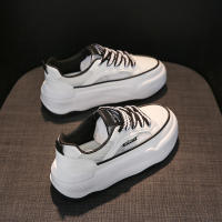Zapatos deportivos casuales de suela gruesa para mujer, versátiles, nuevos, de verano, blancos, pequeños, 2025 - details 8
