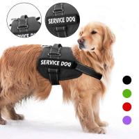 Arnés de control Chaleco de alto servicio, collar acolchado con parches extraíbles, terapia emocional EA para perros, NO PET XXL XL L M - details 2